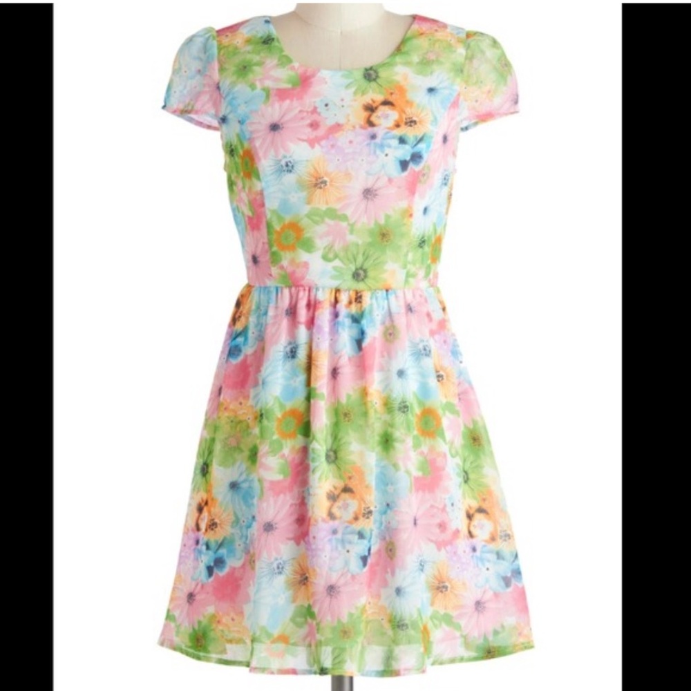 Floral fit & flare summer dress